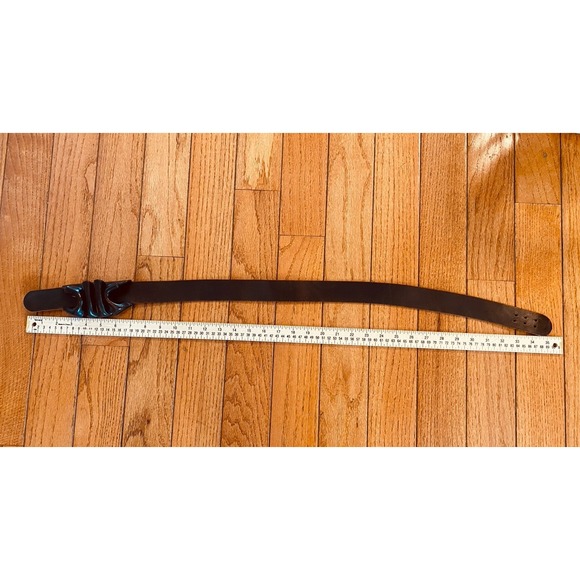 Vintage Anne Klein Calderon Knotted Brown Leather Wide Belt Medium main image 7